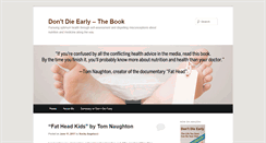 Desktop Screenshot of dontdieearly-book.com